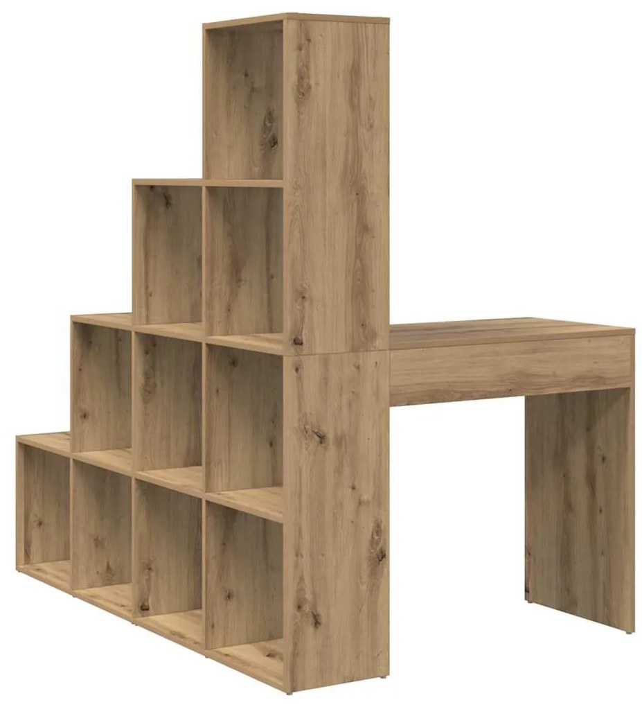 Sarokíróasztal kézműves tölgy 101,5 x 149,5 x 149,5 cm Faanyag