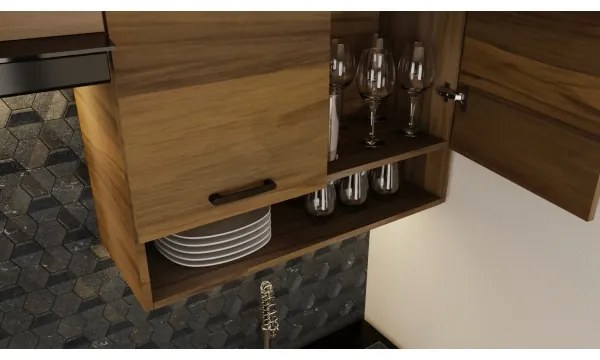 JUNE 180 cm-es konyhabútor, tölgy