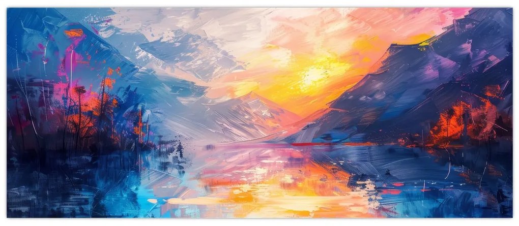 Kép - Tájképfestészet (120x50 cm)