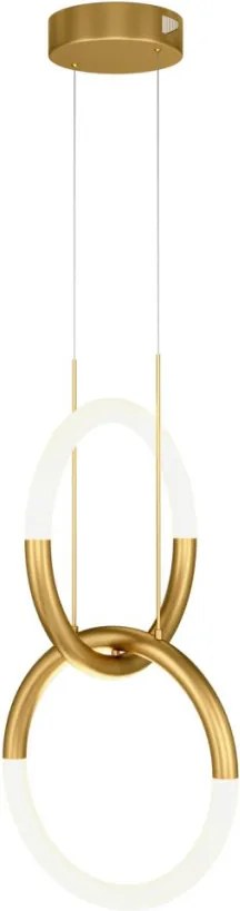 MAYTONI MOD165PL-L18G3K NODE Modern Led Függesztett Lámpa Fehér, Arany LED IP20