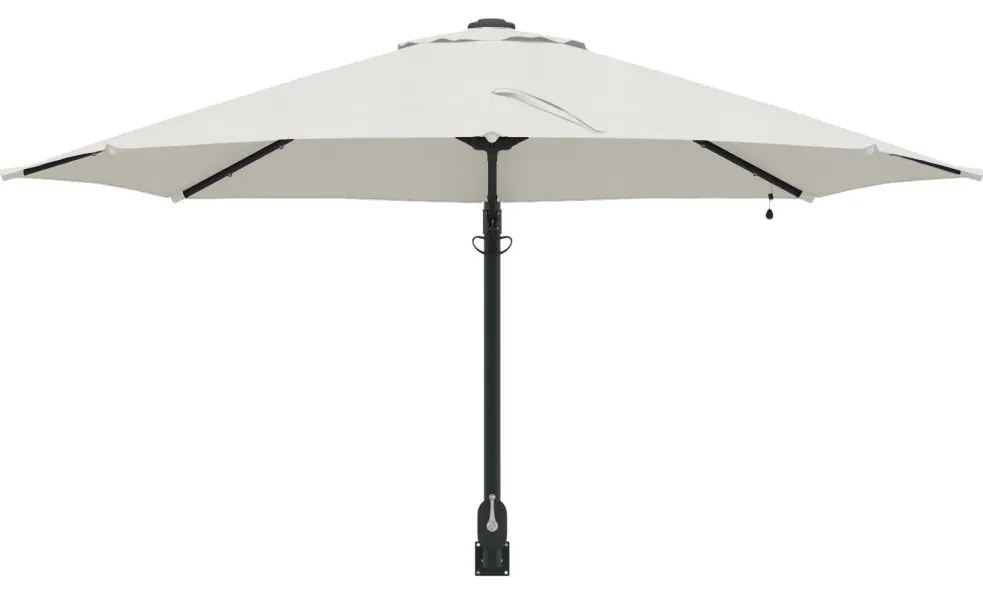 Falra Szerelhető Kert Napernyő LED-ekkel Bézs 248 cm