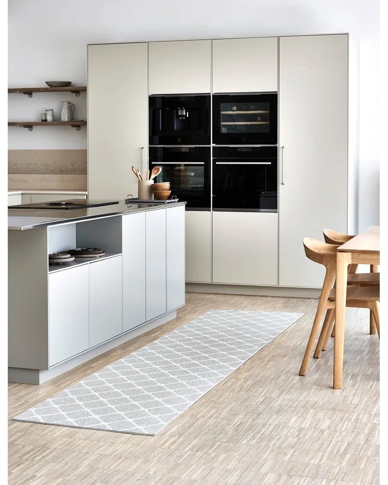 Világosszürke-krémszínű kültéri-beltéri futószőnyeg 70x240 cm Rex Fossil – Pappelina