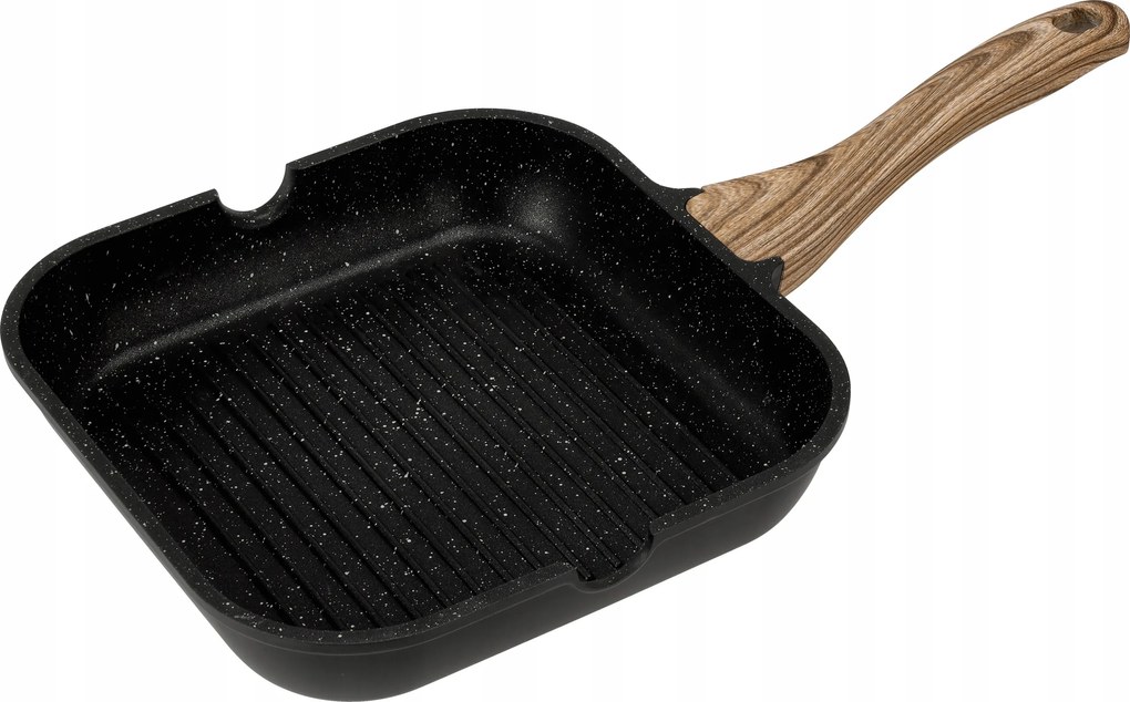 Nyomás alatt öntött alumínium steak serpenyő Non-stick