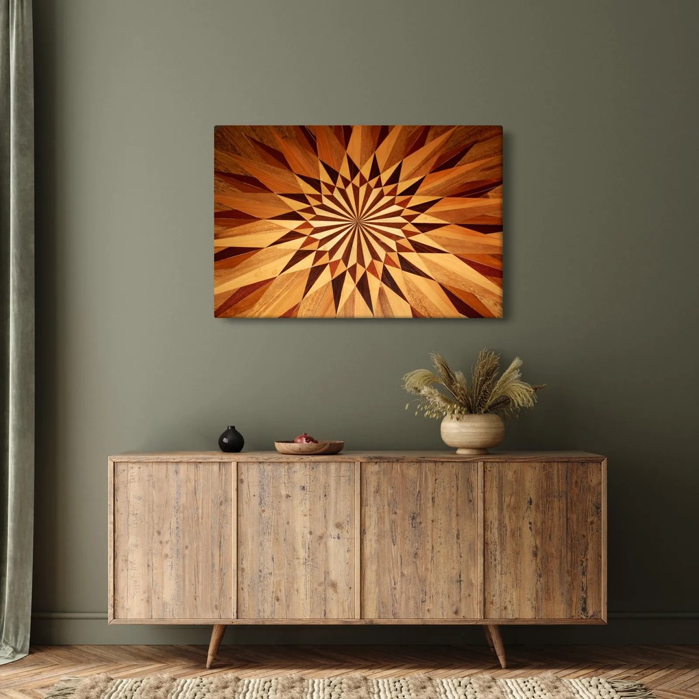 Kép - Fa kollázs (90x60 cm)