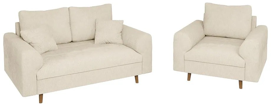 Bézs kanapé 150 cm Ariella – Ropez