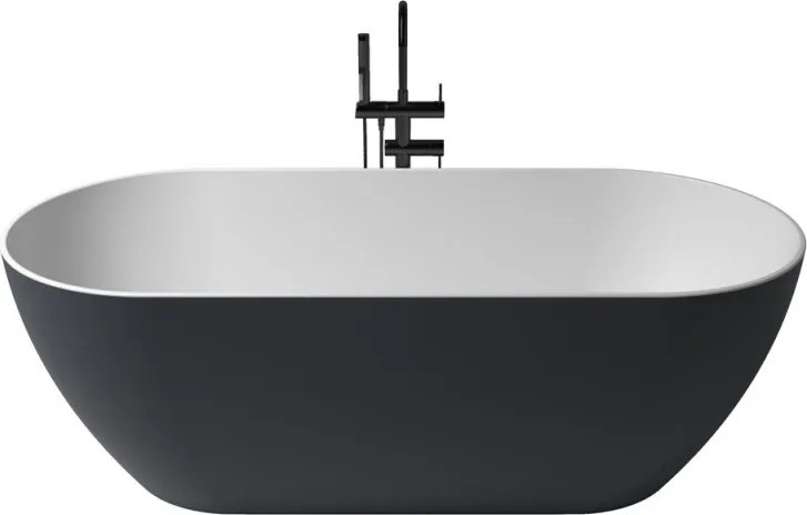 Onega szabadonálló kád_75x140_Antracita/Blanco Mate