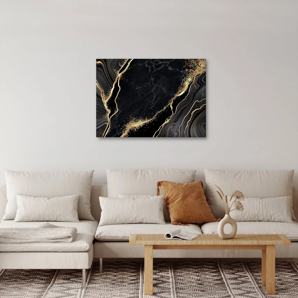 Az arany absztrakció képe (70x50 cm)