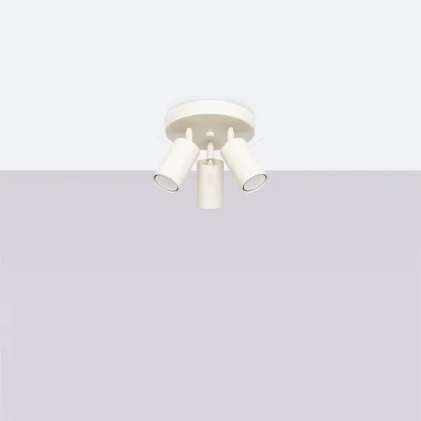 Sollux SL.1497 - Spotlámpa RING 3xGU10/10W/230V krémes