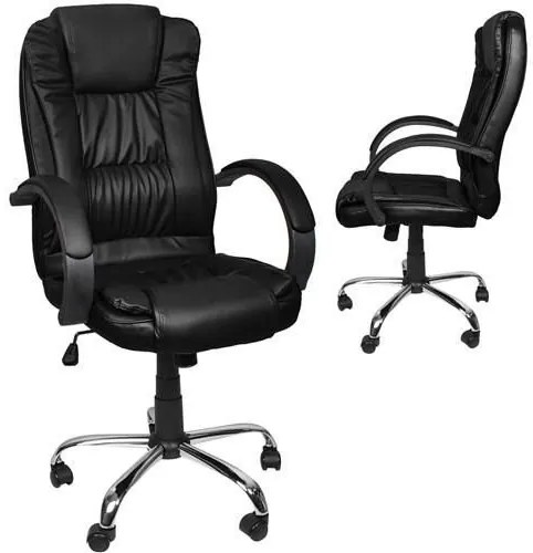 Office chair eco leather - black MALATEC