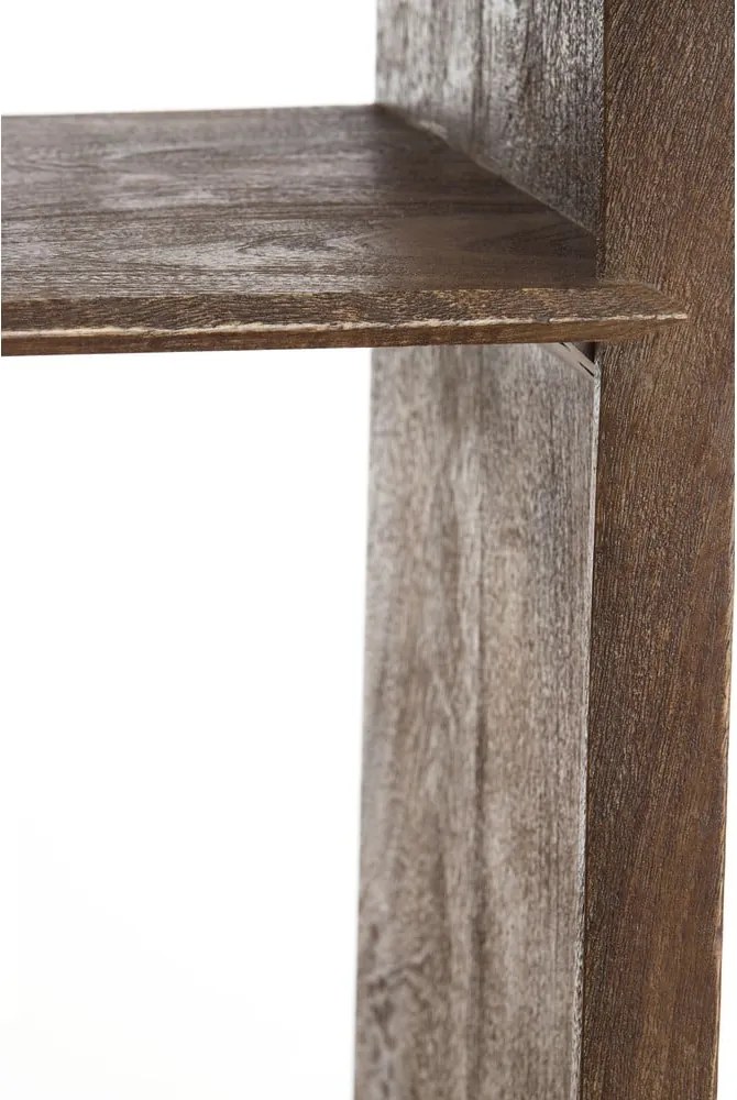 Natúr színű mangófa könyvespolc 48x190 cm Sondrio – Light &amp; Living