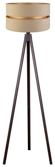 Duolla - Állólámpa DUO 1xE27/60W/230V átm. 44 cm bézs/wenge