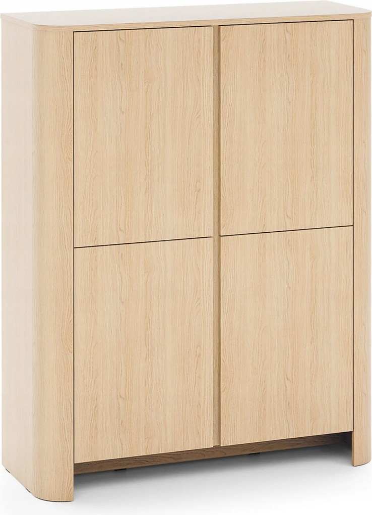 Komodee Komód Amos K103 Modern lekerekített sarkok Vicenza tölgy