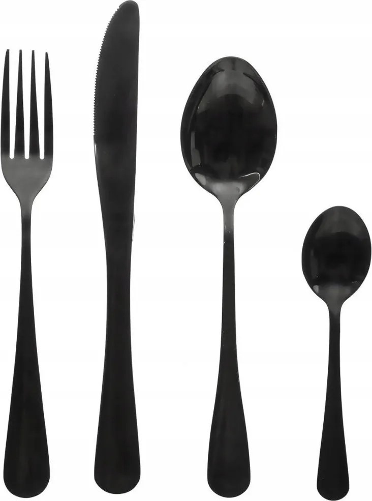 Shadow Evőeszköz Szett Fekete 4 Személyes Szett