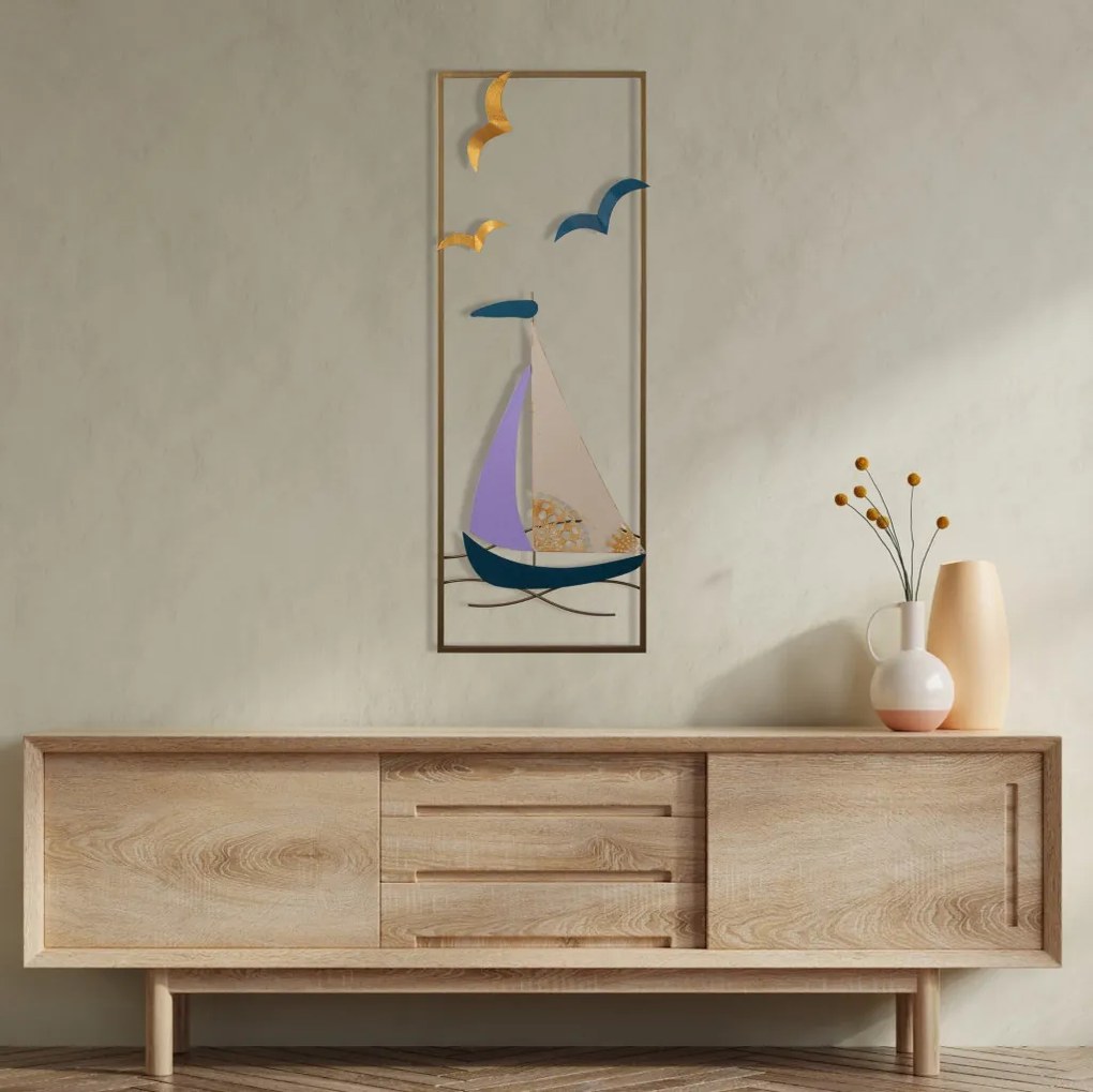 Port fém fali dekoráció, 32×5 cm – TR279ENZ2575