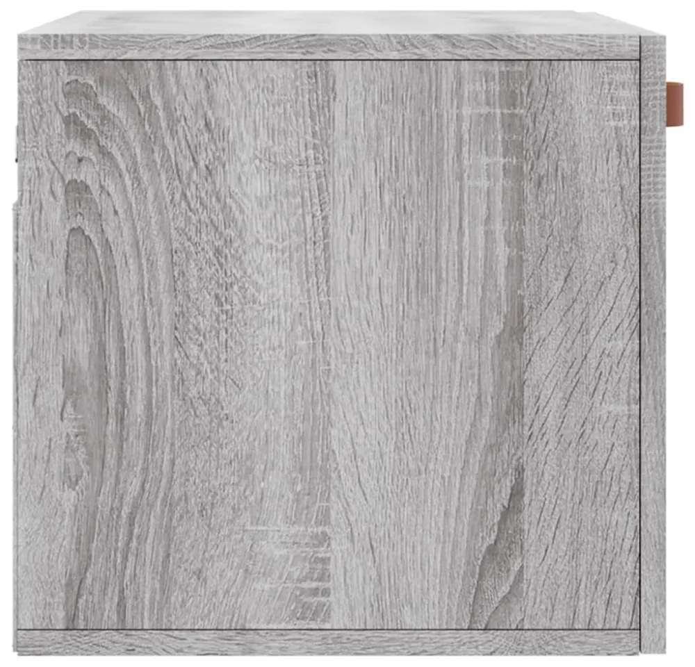 vidaXL szürke sonoma színű szerelt fa faliszekrény 60 x 36,5 x 35 cm