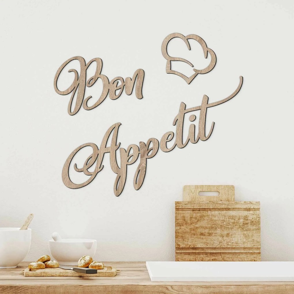 DUBLEZ | Fa felirat a konyhába - Bon Appetit
