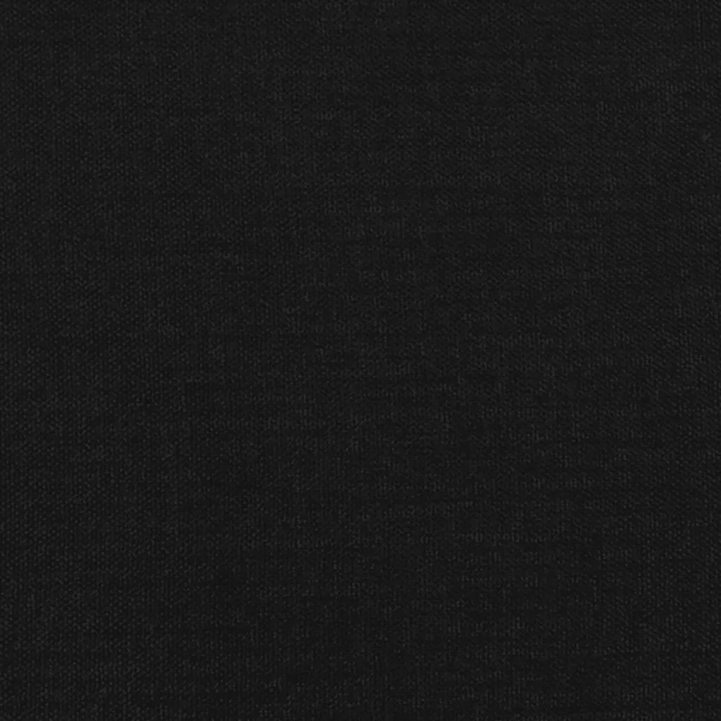 fekete szövet ágykeret fejtámlával matrac nélkül 90x190 cm