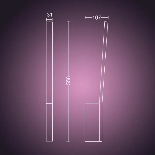 Philips 40902/31/P9 - Hue LIANE LED fali lámpa/12W/230V
