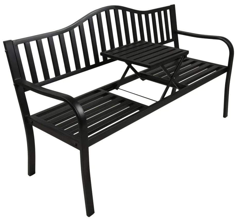 Fekete fém kerti pad Segula - Garden Pleasure