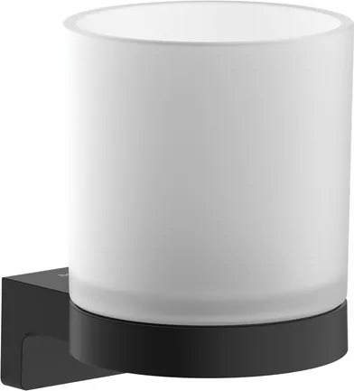 Hansgrohe AddStoris S pohártartó pohárral együttfekete matt színben 41769670