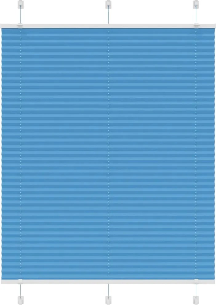vidaXL pliszírozott redőny kék 110x150 cm szövetszélesség 109,4 cm