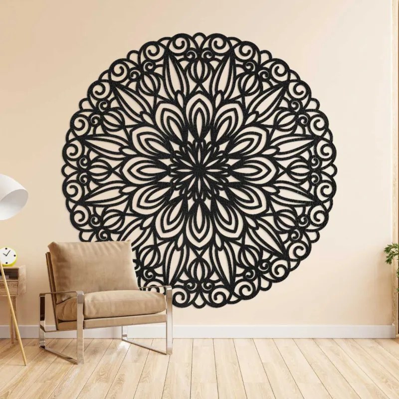 Faragott fali mandala, az idő virága - ORIN