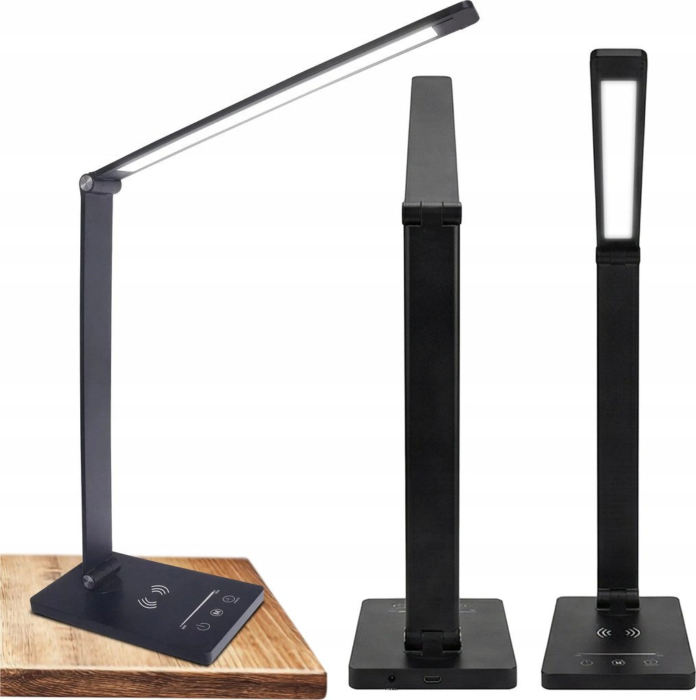 Asztali lámpa Milagro Vario fekete teljesítmény max. 5 W