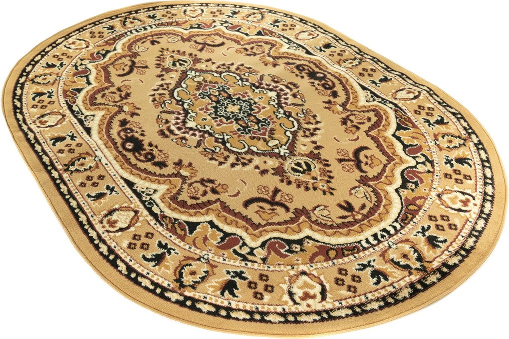 Ovális szőnyeg Bcf 180x250 Klasszikus Divatos Tömör Török Szőnyeg 21be