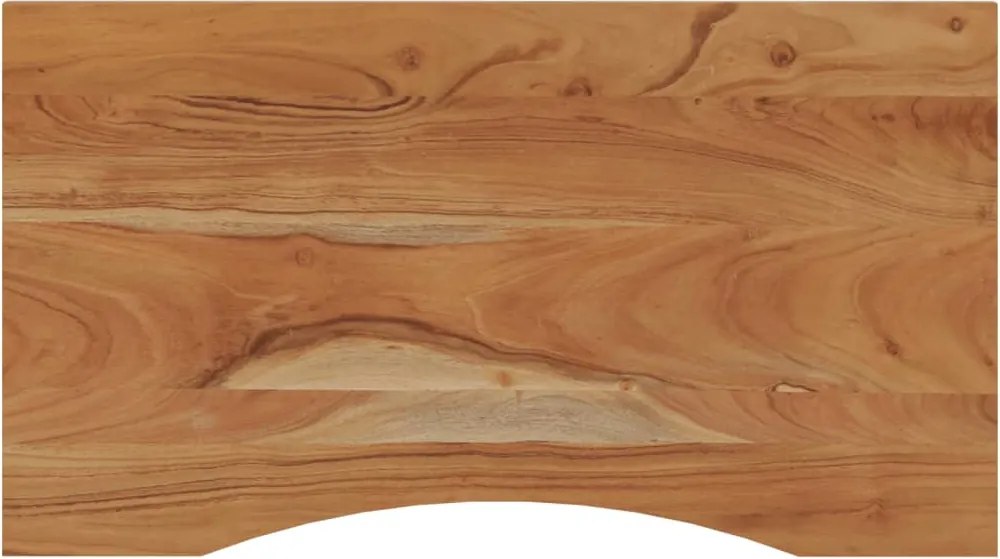 vidaXL tömör akácfa téglalap alakú asztallap 100 x 50 x 2,5 cm