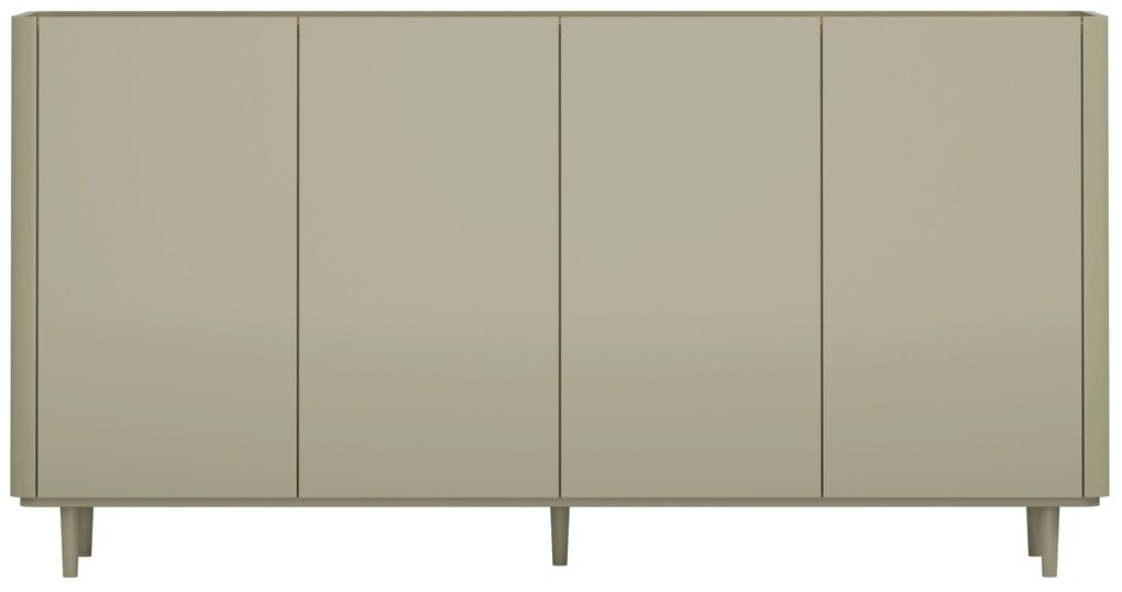 Elivo komód 200 cm fém lábakon - eukaliptusz / baltic dune tölgy