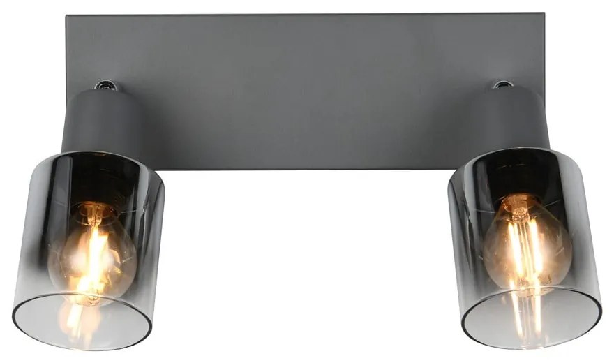 Antracitszürke spotlámpa ø 7 cm Cadiz – Trio