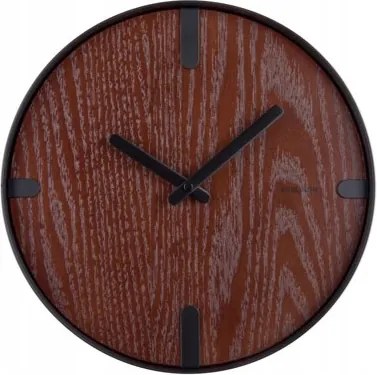 Falióra fekete, diófa falióra nappaliba, konyhába Dashed XX