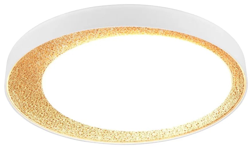 Fehér-világosbarna LED mennyezeti lámpa ø 45 cm Aleta – Trio