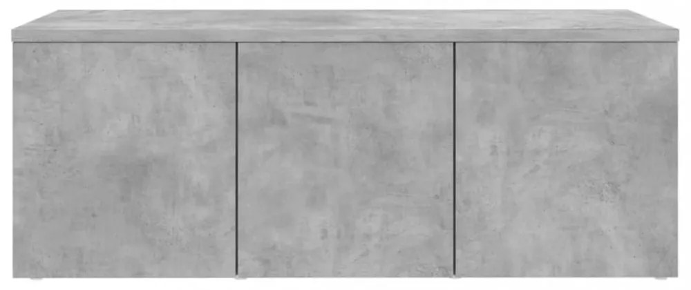 betonszürke szerelt fa TV-szekrény 80 x 34 x 30 cm