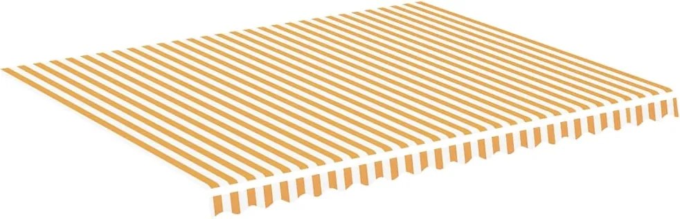 vidaXL sárga és fehér csere napellenző ponyva 4,5 x 3,5 m