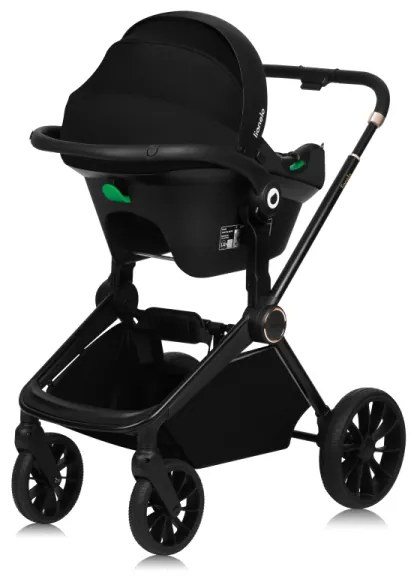 Lionelo - 3 az 1-ben kombinált babakocsi MIKA PLUS, homokbézs