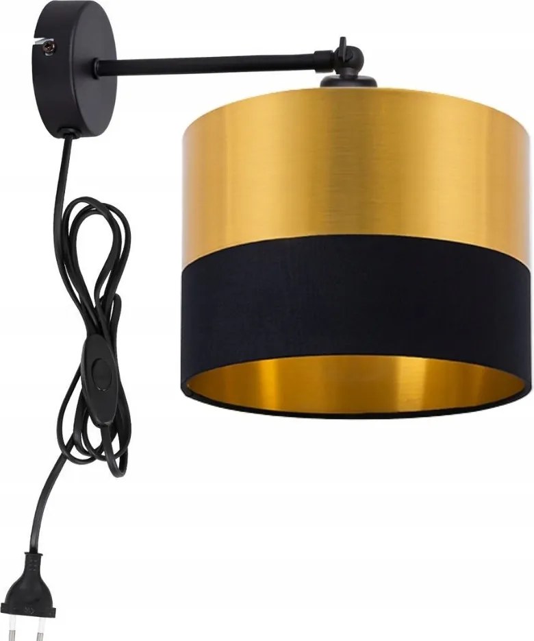 Állítható Fali Lámpa Arany Lámpabúra