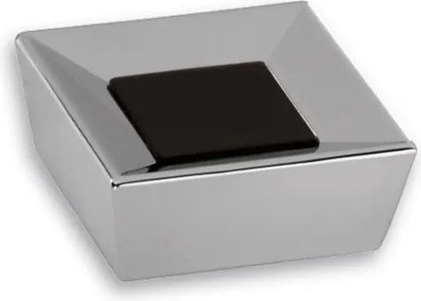 Bútorfogantyú gomb Siro 2100-39ZN1A3 króm fényes/fekete