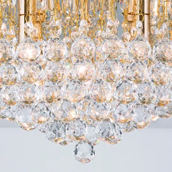 Orion DLU 2378/9/62-Kristály mennyezeti lámpa GLORIA 9xG9/40W/230V átm. 62 cm arany