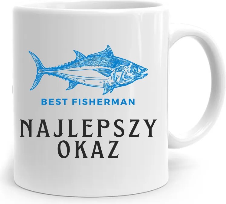 Horgász Ajándék Bögre A Legjobb Példány fényképes nyomtatással