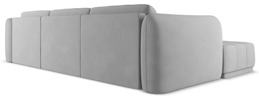 Világosszürke sarokkanapé (bal oldali) Hoku – Makamii