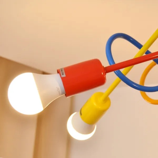 LED gyereklámpa OXFORD 5xE27/15W/230V mennyezeti