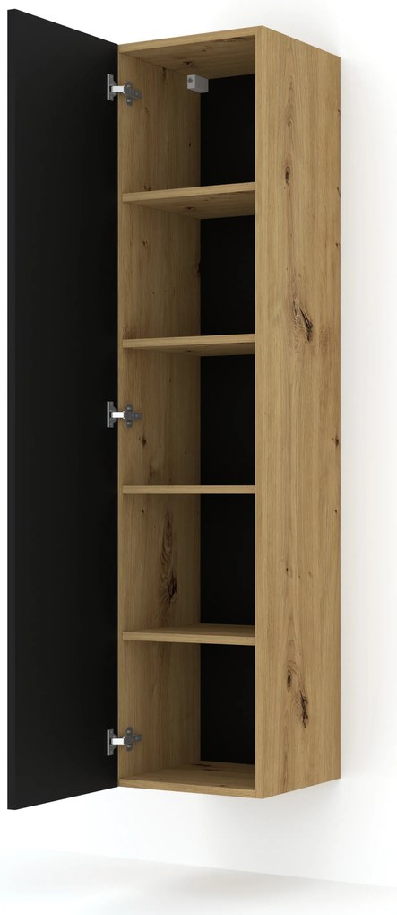 Szekrény Dual 150 (artisan tölgy  + fekete). Akció -22%. 1124860