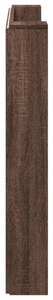 Fejtámla polcokkal Barna Tölgy 140 x 16,5 x 103,5 cm Faanyag