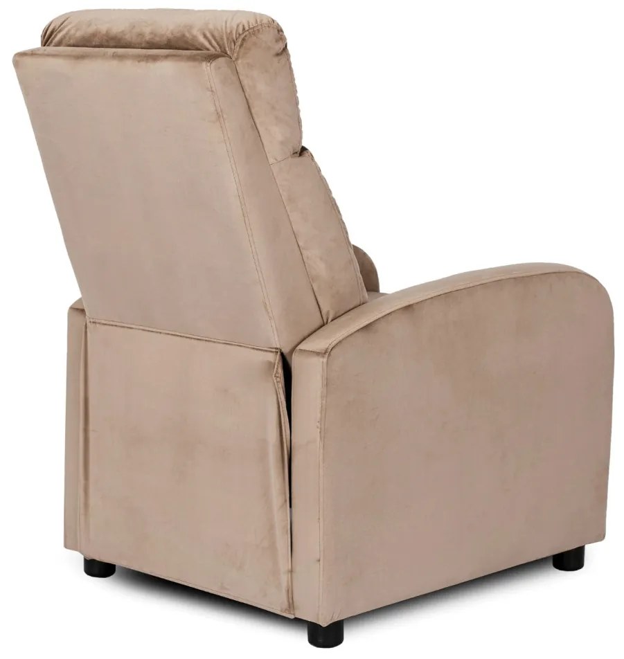 TV és Relaxfotel Bézs Bársony Kárpittal. DANNY