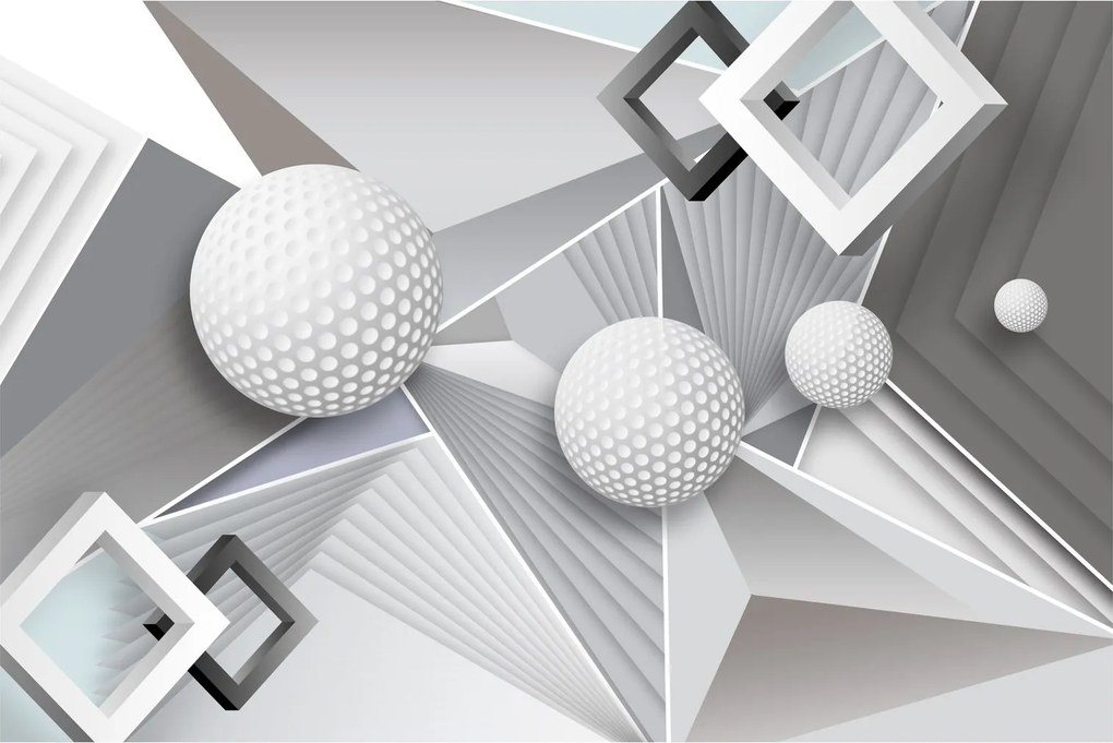 Geometriai absztrakt kép (90x60 cm)