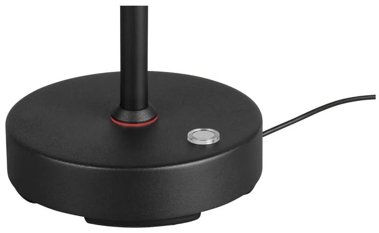 Fekete LED asztali lámpa (magasság 45 cm) Moreno – Reality