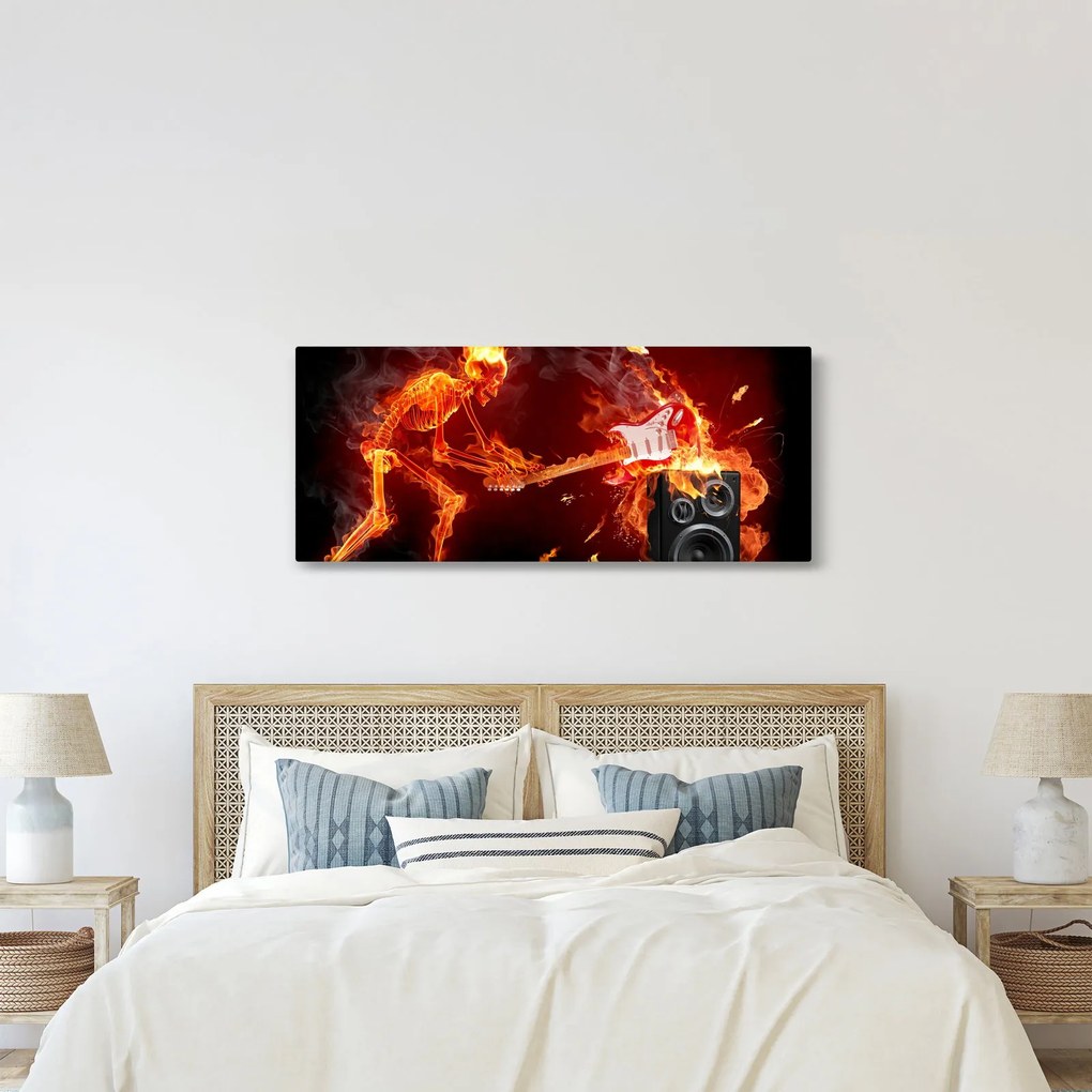 Kép - Zene a lángokban (120x50 cm)