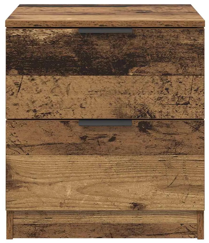 Éjjeliszekrény fiókkal 2 pcs Régi fa 45 x 39 x 50 cm Faanyag