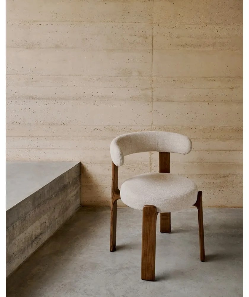 Barna-bézs kőrisfa étkezőszék Granite – Kave Home